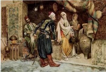 unknow artist Arab or Arabic people and life. Orientalism oil paintings 117 China oil painting art